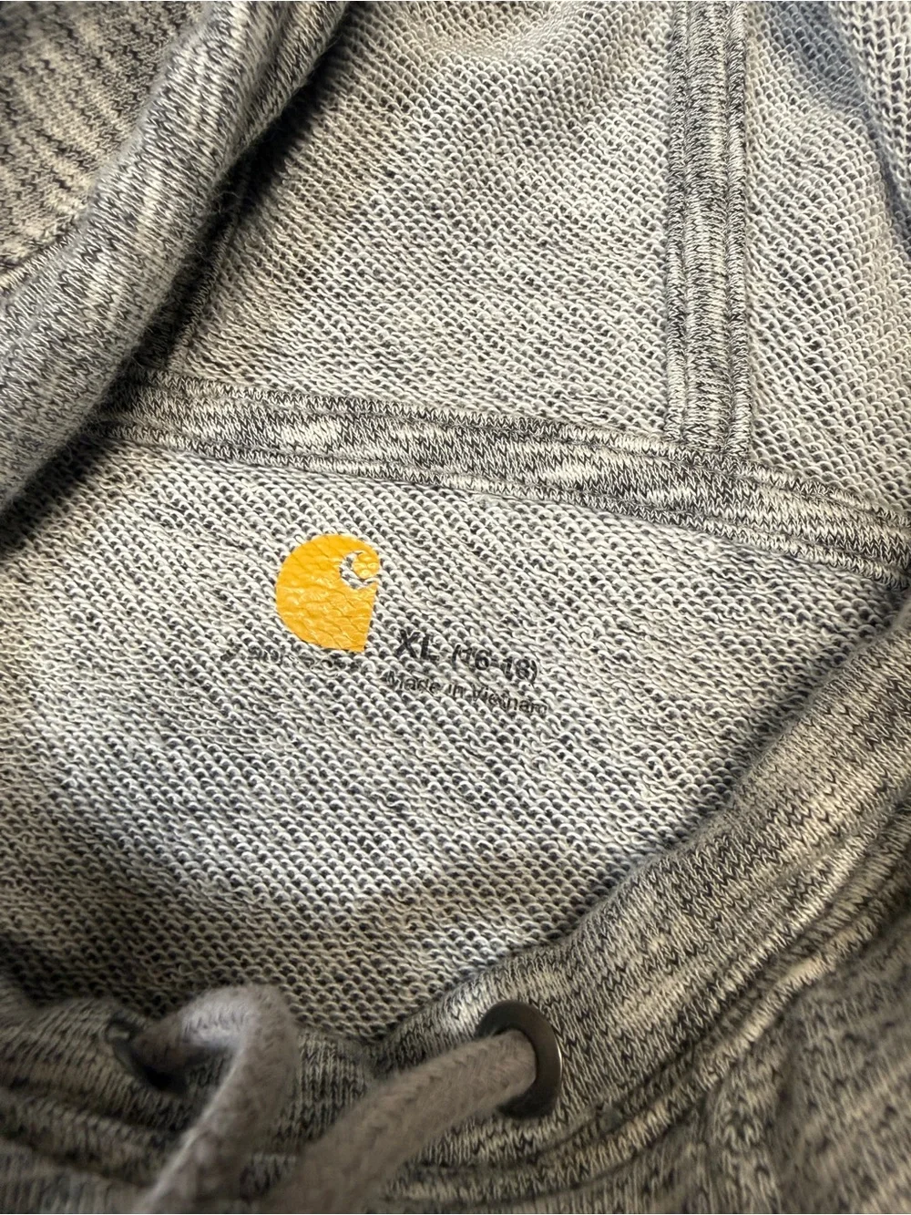 Carhartt Heather‎ Gray Knit Pullover with Gold Logo Patch